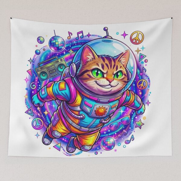 Item preview, Space Cat designed and sold by PP&RAINBOW SHOP.