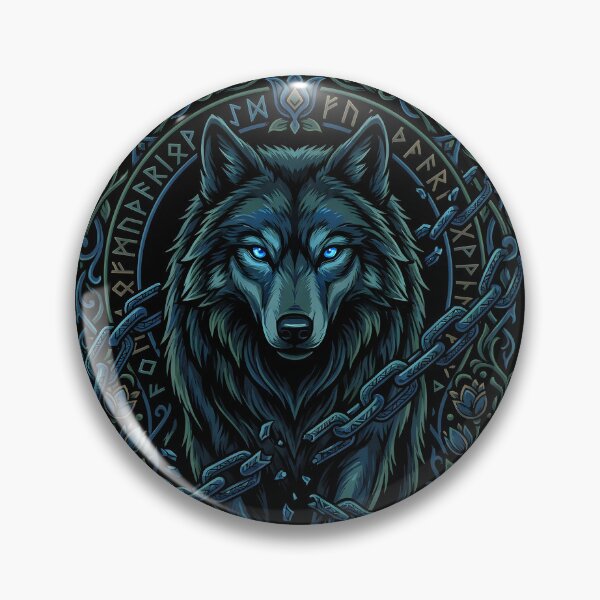 Item preview, Elemental Folk Norse Wolf Fenrir Mythical Chains designed and sold by EKHOAISTORE.