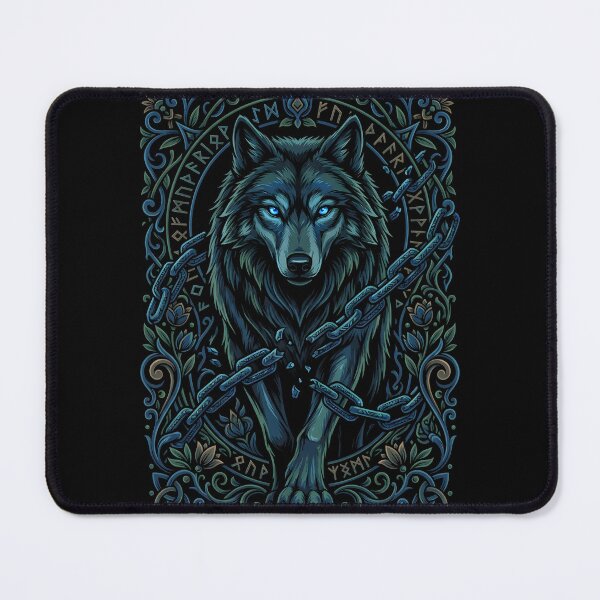 Item preview, Elemental Folk Norse Wolf Fenrir Mythical Chains designed and sold by EKHOAISTORE.