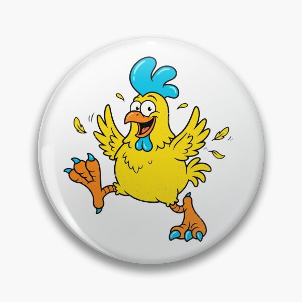 Item preview, Crazy Funny Chicken Cartoon Retro Blue Comb Graphic designed and sold by DH-ArtLab.