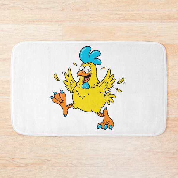Item preview, Crazy Funny Chicken Cartoon Retro Blue Comb Graphic designed and sold by DH-ArtLab.