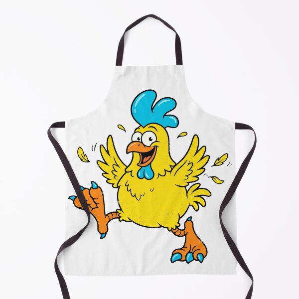 Item preview, Crazy Funny Chicken Cartoon Retro Blue Comb Graphic designed and sold by DH-ArtLab.