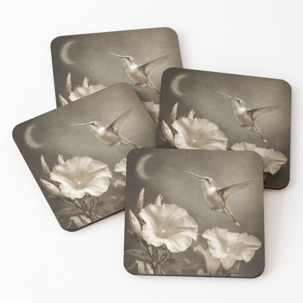 Item preview, Moonlit Hummingbird Garden designed and sold by SpecInkStudio.