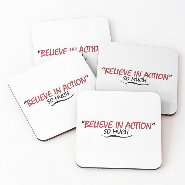 Item preview, "BELIEVE IN ACTION SO MUCH" designed and sold by Positive Mindzet!.