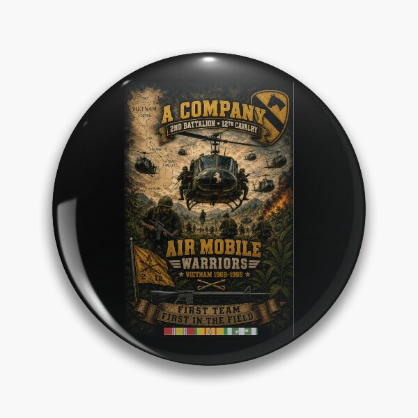 Item preview, A Company, 2nd Battalion, 12th Cavalry Regiment, 1st Cavalry Division (Airmobile) — Vietnam, 1968–1969  designed and sold by Military Insignia Products.