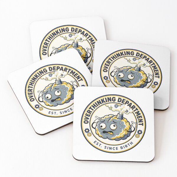 Item preview, Overthinking Department Est. Since Birth Funny Anxiety Design designed and sold by timizar.