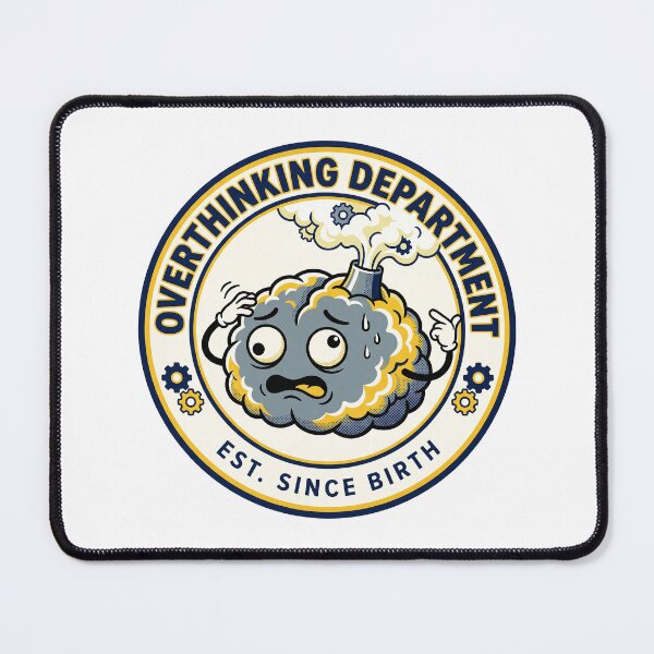 Item preview, Overthinking Department Est. Since Birth Funny Anxiety Design designed and sold by timizar.