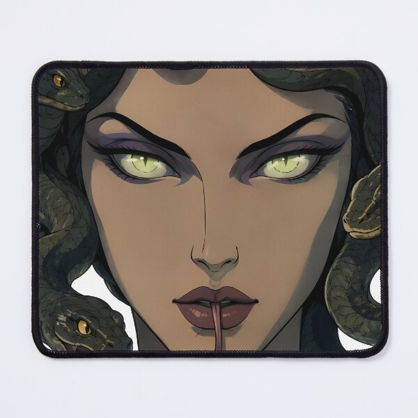 Item preview, Medusa Queen – Dark Mythology Anime Portrait with Serpents designed and sold by  Hollow Moon Studios..