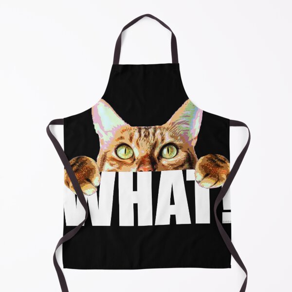Item preview, Curious cat saying What! designed and sold by E-W-D.