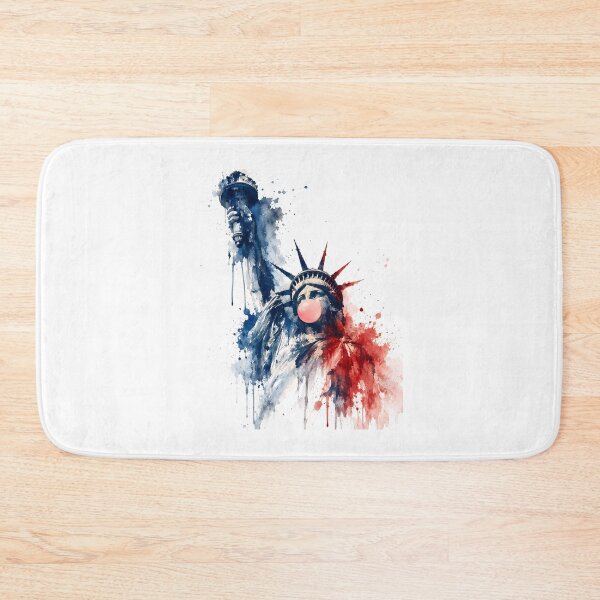 Item preview, Bubble Gum Statue of Liberty Watercolor Splash designed and sold by chattsuede.