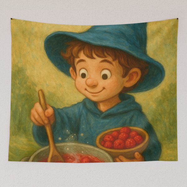 Item preview, Magus is cooking raspberry jam designed and sold by Magellandoo.