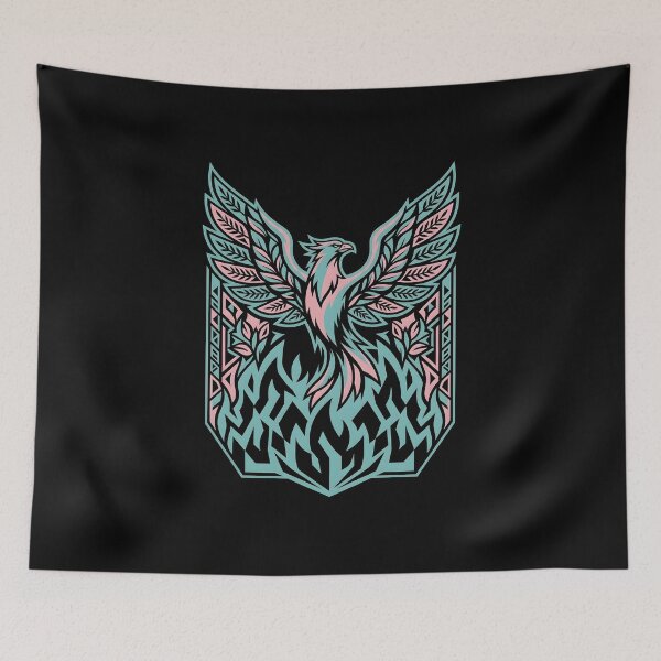 Item preview, Clean Vector Phoenix Rising Frame Rebirth Design designed and sold by EKHOAISTORE.