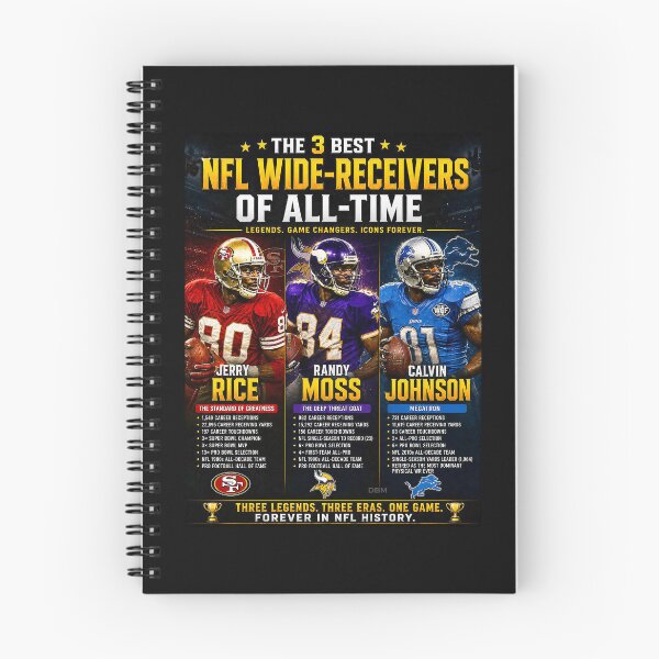 Item preview, Pro Football — 3 Greatest Wide Receivers of All Time | Rice • Moss • Johnson  designed and sold by DBM Photo Art 1.