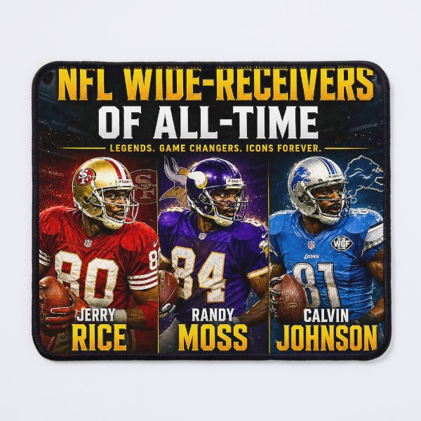 Item preview, Pro Football — 3 Greatest Wide Receivers of All Time | Rice • Moss • Johnson  designed and sold by DBM Photo Art 1.