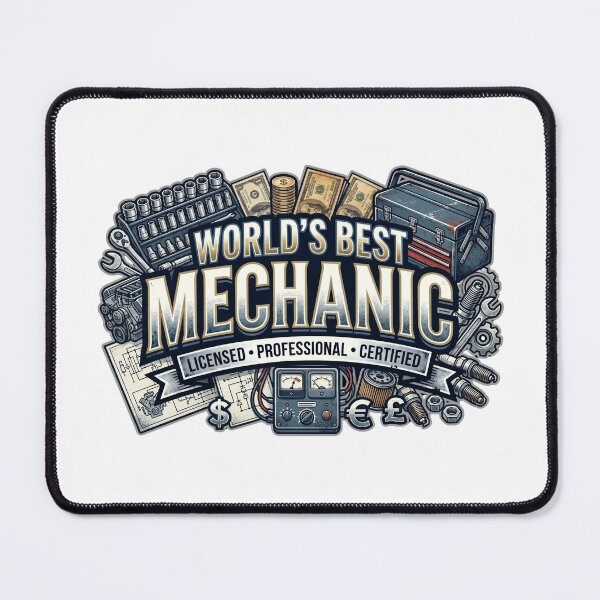 Item preview, World's Best Mechanic Auto Repair Technician designed and sold by CdnVeteranGraphics .