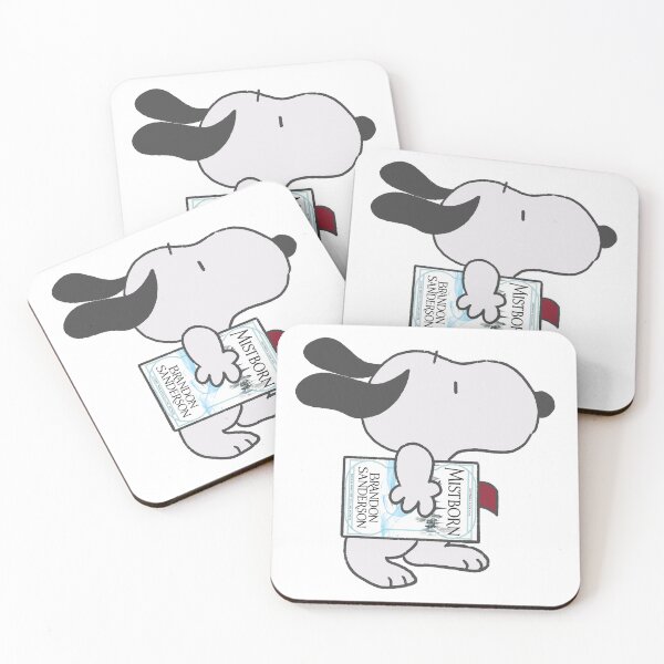 Item preview, snoopy reading mistborn designed and sold by liveawhimsylife.