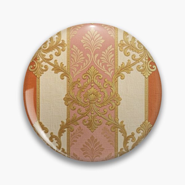 Item preview, Matte Mauve, Deep Orange & Cream Striped Baroque designed and sold by DesignsByPrnces.