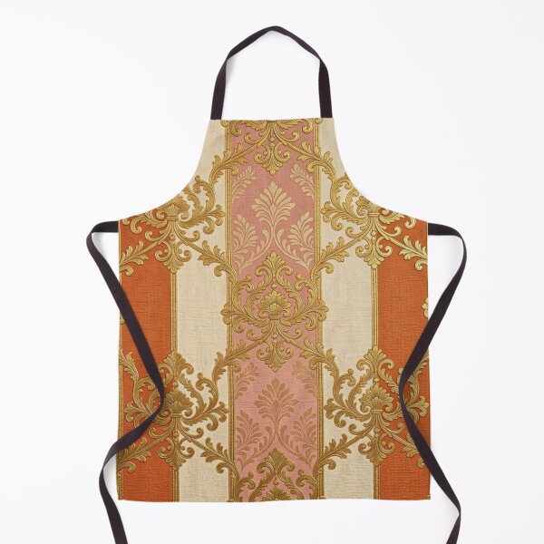 Item preview, Matte Mauve, Deep Orange & Cream Striped Baroque designed and sold by DesignsByPrnces.