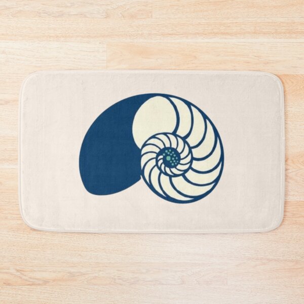 Item preview, Minimalist Nautilus Shell Line Art - Geometric Golden Spiral Edition designed and sold by Inkfino.