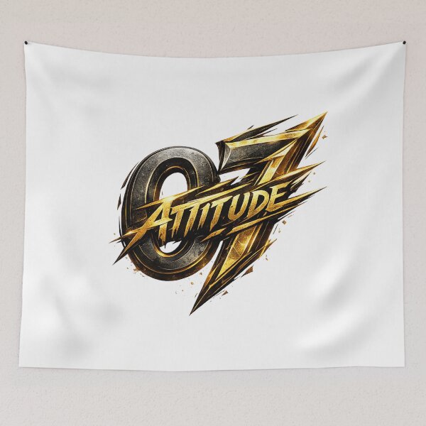 Item preview, Ultimate Attitude Power Typography Design designed and sold by HiteshArt111.