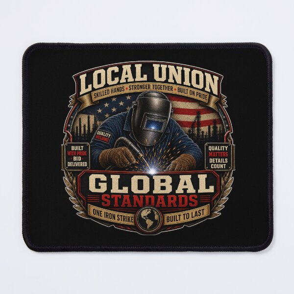 Item preview, Local Union Global Standards Shirt | Union Welder Skilled Trades Graphic Tee designed and sold by LabCore.