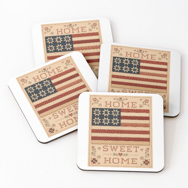 Item preview, Primitive Country Home Sweet Home Rustic Americana Flag designed and sold by chattsuede.