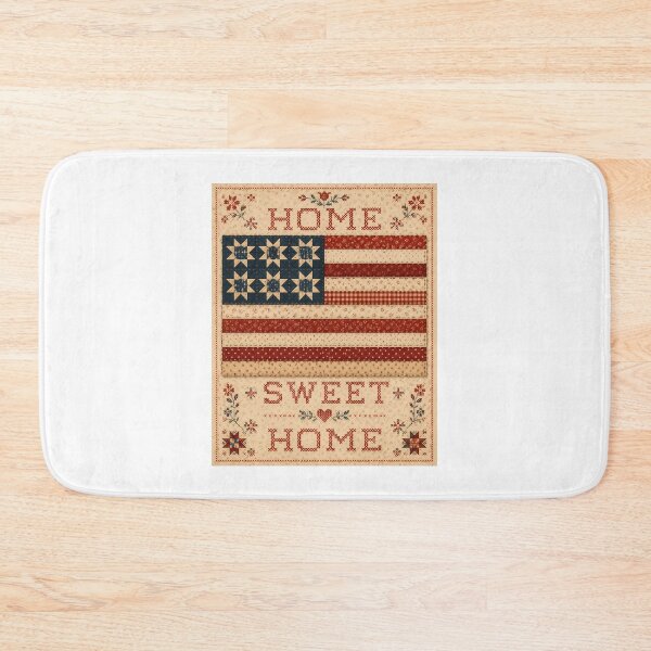 Item preview, Primitive Country Home Sweet Home Rustic Americana Flag designed and sold by chattsuede.