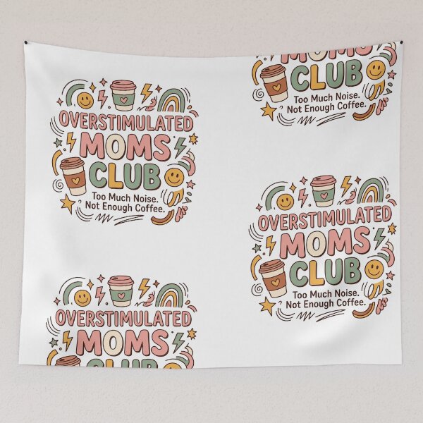 Item preview, Overstimulated Moms Club Coffee And Chaos designed and sold by JulyClub.