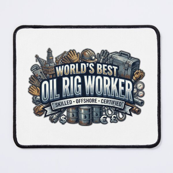 Item preview, World's Best Oil Rig Worker Skilled Offshore designed and sold by CdnVeteranGraphics .