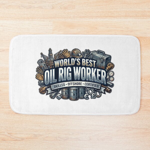 Item preview, World's Best Oil Rig Worker Skilled Offshore designed and sold by CdnVeteranGraphics .