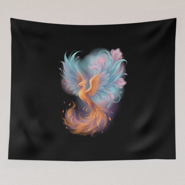 Item preview, Dynamic Mythical Phoenix Bird Fire Aesthetic Art designed and sold by EKHOAISTORE.
