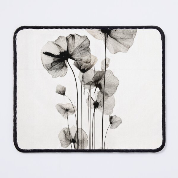 Item preview, X-ray poppies in black and white designed and sold by oryggy.