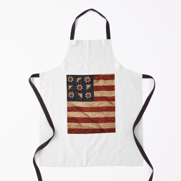 Item preview, Rustic American Flag Quilt Vintage Country Patchwork designed and sold by chattsuede.