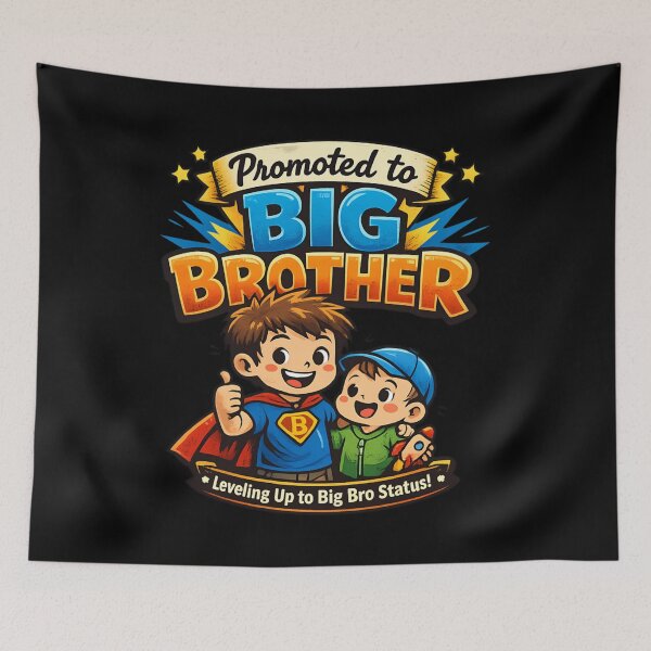 Item preview, Promoted to Big Brother – Cute Sibling Announcement Cartoon designed and sold by SidTastic .