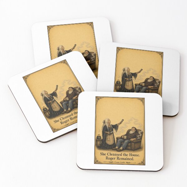 Item preview, Crone Cards - She Cleansed the House. Roger Remained designed and sold by Kay Mhor Studio.