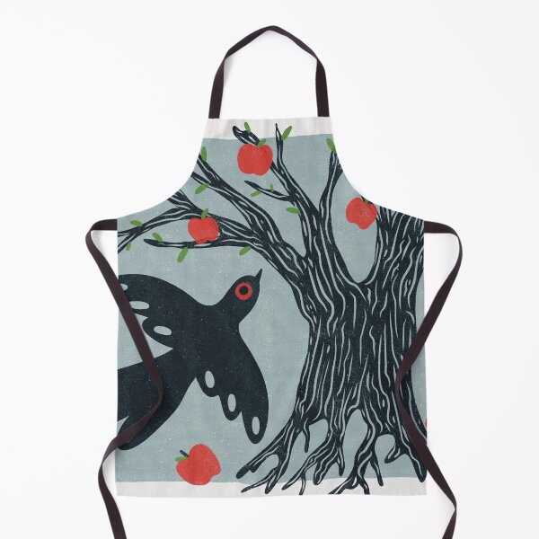 Item preview, modern folk art lino printr designed and sold by KitschByKate.