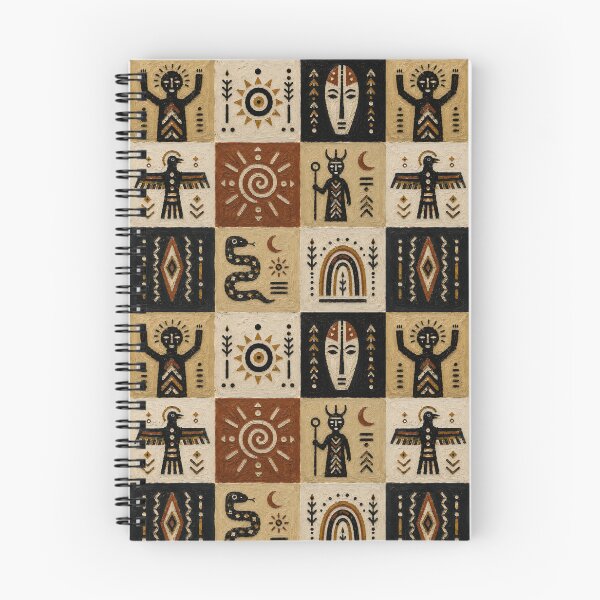 Item preview, Primitive Tribal Symbols Pattern | Folk Totem Art | Boho Ethnic Wall Art designed and sold by BoBiloArt.