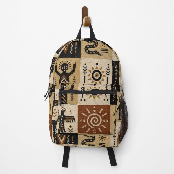 Item preview, Primitive Tribal Symbols Pattern | Folk Totem Art | Boho Ethnic Wall Art designed and sold by BoBiloArt.