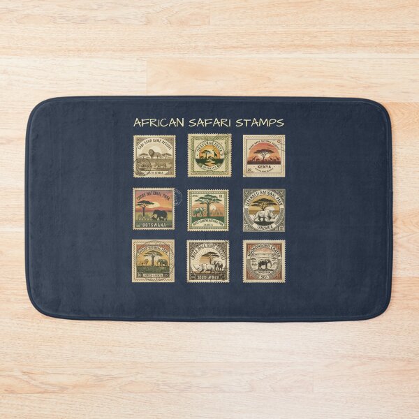 Item preview, Vintage African Safari Wildlife Stamp Collection designed and sold by d247.