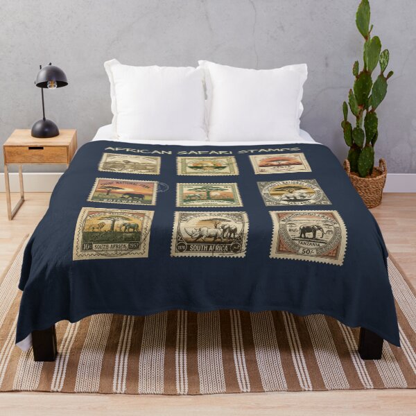 Item preview, Vintage African Safari Wildlife Stamp Collection designed and sold by d247.