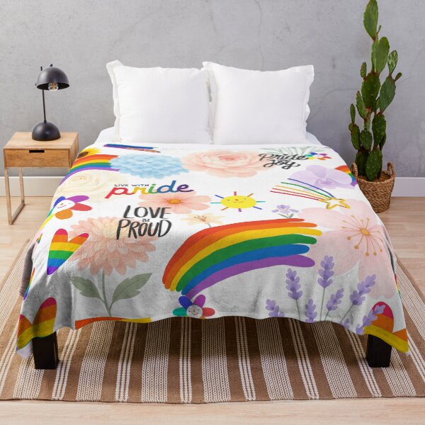 Item preview, Still Blooming Rainbow Floral Pride designed and sold by LifeParody.