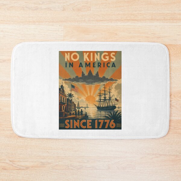 Item preview, No Kings In America Since 1776 Vintage Patriotic Colonial Harbor designed and sold by chattsuede.