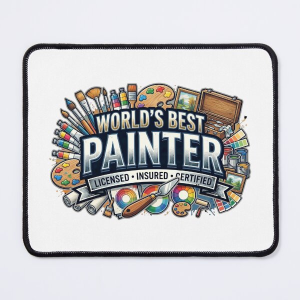 Item preview, World's Best Painter Licensed Insured Certified Art designed and sold by CdnVeteranGraphics .