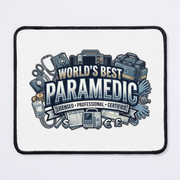 Item preview, World's Best Paramedic EMS Professional EMT designed and sold by CdnVeteranGraphics .