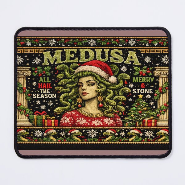 Item preview, Medusa Ugly Christmas Sweater | Greek Mythology Holiday Design designed and sold by ButterflyHolly Resource.