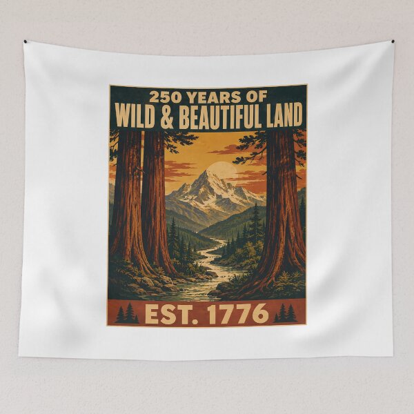 Item preview, Wild And Beautiful Land Est 1776 Vintage Mountain Valley designed and sold by chattsuede.