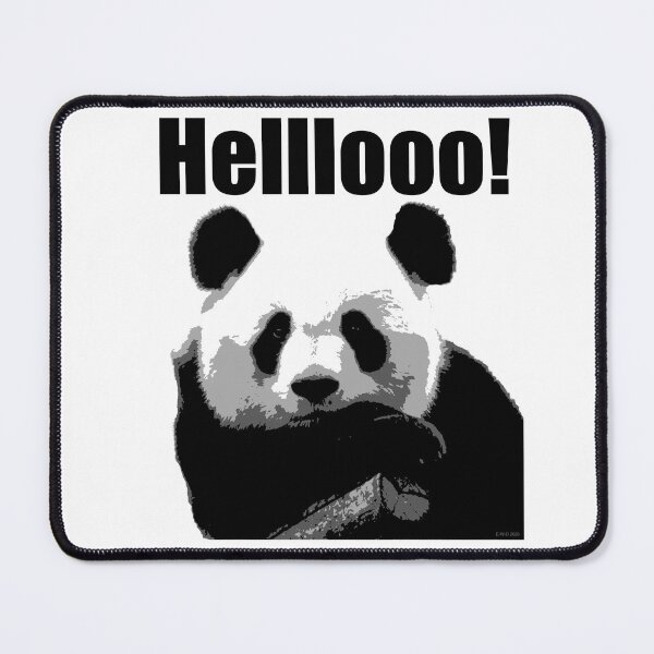 Item preview, Charming panda saying Hello! designed and sold by E-W-D.