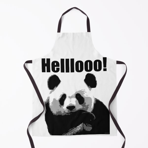 Item preview, Charming panda saying Hello! designed and sold by E-W-D.