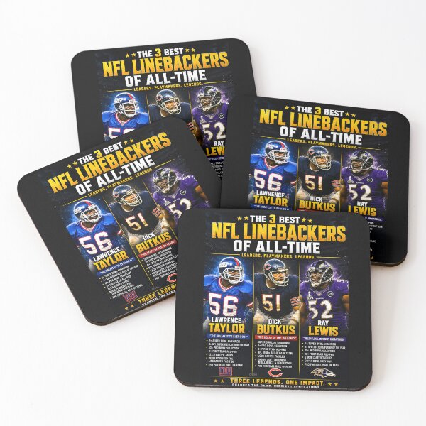 Item preview, Pro Football — 3 Greatest Linebackers of All Time  - Taylor - Butkus - Lewis designed and sold by DBM Photo Art 1.
