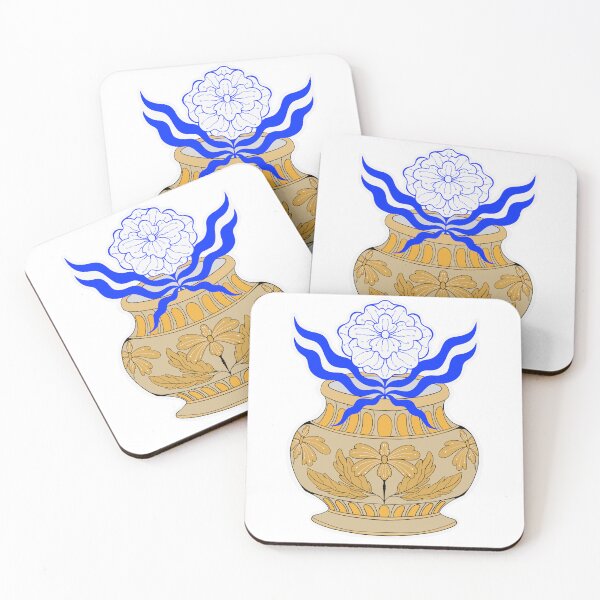 Item preview, Porcelain vase with blue flower designed and sold by Elifndz.